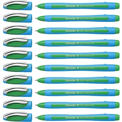 Afbeelding van Balpen Schneider Slider Memo extra breed 1.4mm groen