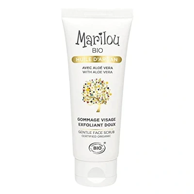 Afbeelding van Marilou Bio Gommage pour le Visage à l&#039;Huile d&#039;Argan Masque Soin du Bio,100% Naturel de la Gamme Argan Tous Types Peaux Fabriqué en France 75 ml