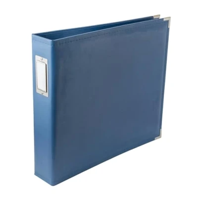 Afbeelding van We R Memory Keepers faux leather album 12x12&quot; country blue 1 stuk