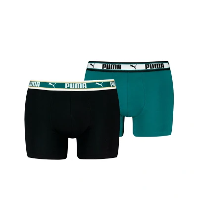 Afbeelding van Puma Boxershorts Dual Logo 2 pack Sea Green m