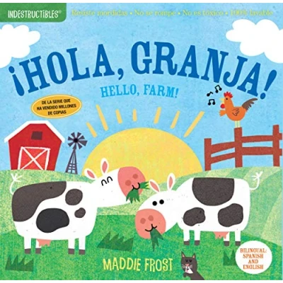 Afbeelding van Indestructibles hola, Granja Hello, Farm Chew Proof Rip Nontoxic 100 Washable Book for Babies, Newborn Books, Safe to