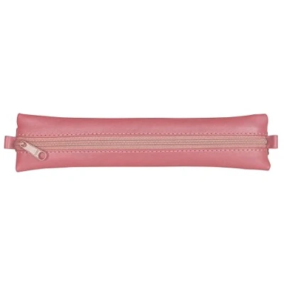 Afbeelding van Clairefontaine 77041C Age Bag etui van leer, plat, elastisch, voor notitieboek/notitieboek, 20 x 4,5 cm, antiek roze, verpakking
