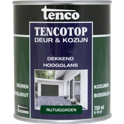 Afbeelding van Tencotop Deur &amp; Kozijn Dekkend Hoogglans Rijtuiggroen 750 ml