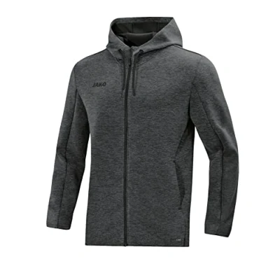 Afbeelding van JAKO Jas met kap Premium Basics Antraciet gemeleerd