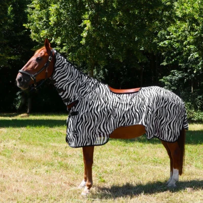 Afbeelding van HKM Vliegen Uitrijdeken Zebra 155/205