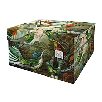Afbeelding van Dutch Design Storage Box Art of Nature Multi color / 39,5 cm x 32 21 FSC gecertificeerd golfkarton volledig recyclebaar