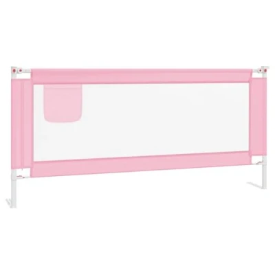 Afbeelding van vidaXL Bedhekje voor kinderen, roze, 200 x 25 cm, stof