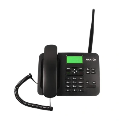 Afbeelding van ALIGATOR T100 GSM telefoon klassieke tafelmobiele stijl zwart