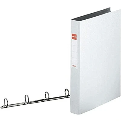 Afbeelding van Ringband Esselte Vivida A4 4 rings O mech 25mm PP wit
