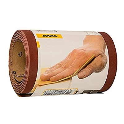 Afbeelding van Mirka Red schuurpapier rol 115 mm x 5 m / korrel P40 1 voor het schuren van hout, metaal en kunststof