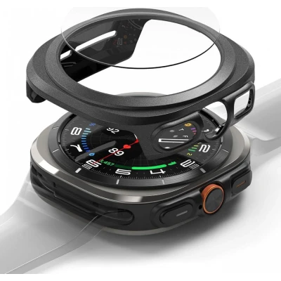 Afbeelding van RINGKE SLANK GALAXY HORLOGE VAN GETEMPERD GLAS ULTRA (47 MM) TITANIUM ZWART