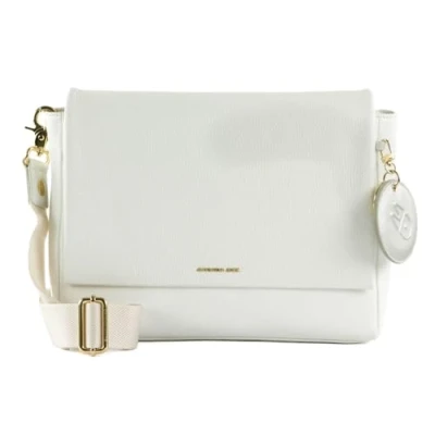Afbeelding van Mandarina Duck Mellow Leather Crossover voor dames, optisch wit, één maat, wit