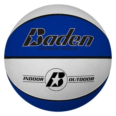 Afbeelding van Baden Basic basketbal Klassieke rubberen Voor training, school en vrije tijd Duurzame kinderen volwassenen beginners gevorderden