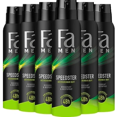 Afbeelding van FA Men Speedster Deo &amp; Body Spray 6 x 150 ml