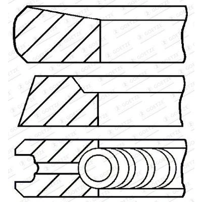Afbeelding van Goetze Engine Zuigerveren 08 422800 00