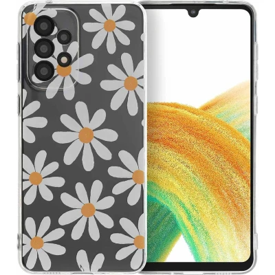 Afbeelding van iMoshion hoesje Geschikt voor Samsung Galaxy A33 Siliconen Design Meerkleurig / Leopard Transparent