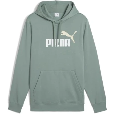 Afbeelding van Puma Essentials 2 Color No. 1 Logo hoodie groen Maat L
