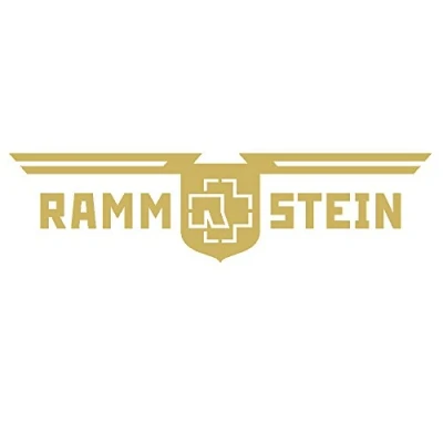Afbeelding van Rammstein D.R. Gold Autosticker 57 cm voor achterruit