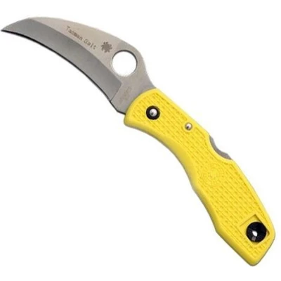 Afbeelding van Spyderco Zakmes Tasman Salt Yellow H 1 PE