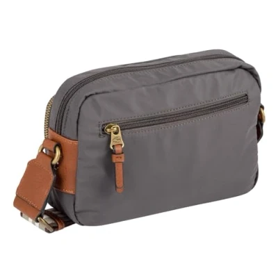 Afbeelding van camel active Schoudertas Bari Cross Bag Dark Grey Grijs