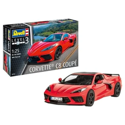 Afbeelding van 1:25 Revell 07714 Chevrolet Corvette C8 Coupe Sport Auto Plastic Modelbouwpakket