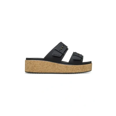 Afbeelding van Crocs Brooklyn Cork Buckle Damessandalen, zwart., 39/40 EU