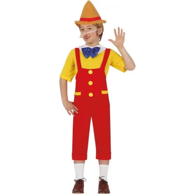 Afbeelding van Fiestas Guirca Kostuum Pinokkio Jongens Polyester Rood Maat 110/116