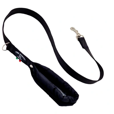 Afbeelding van Tre Ponti Looplijn Primo Single Handled Hondenriem 110 cm Zwart