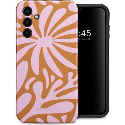 Afbeelding van Selencia Hoesje Geschikt voor Samsung Galaxy A15 (5G) / (4G) Vivid Backcover Modern Bloom Pink