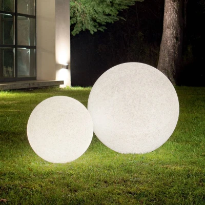 Afbeelding van Ideal Lux Doris grondspies lamp, wit, kunststof, Ø 78 cm