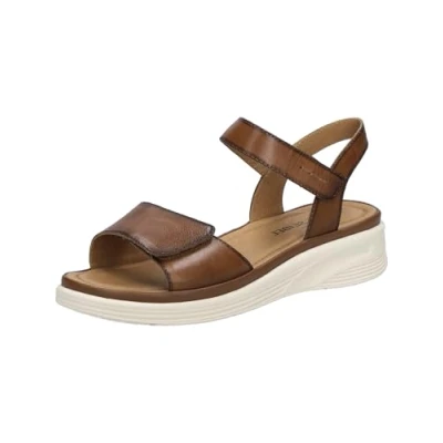 Afbeelding van Josef Seibel Sevran Sandalen, Dames, Maat: 39, Cognac Leer