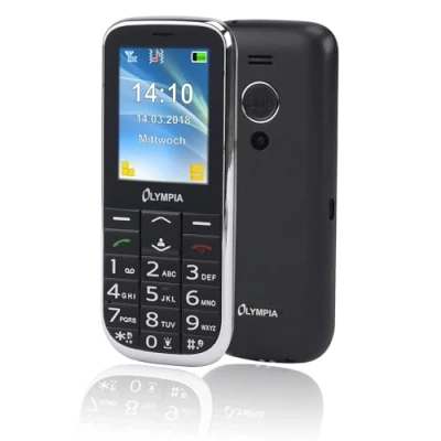Image de OLYMPIA Joy II Téléphone de service double SIM microSD slot Écran LCD noir