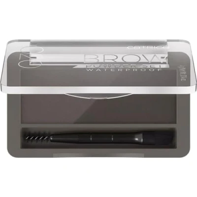 Afbeelding van Catrice Brow Powder Wenkbrauwset, waterbestendig, nr. 020, asbruin, meerkleurig, 2 bruintinten, langdurig, direct resultaat, mat, veganistisch, waterdicht, zonder microplasticdeeltjes (4 g)