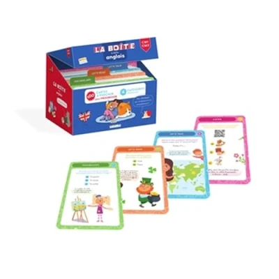 Afbeelding van LA BOITE A DEFIS ANGLAIS CM1 CM2 (100 CARTES PIOCHER POUR