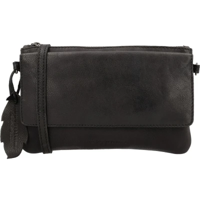 Afbeelding van Hide &amp; Stitches Earth Schoudertas Zwart 100% Leer