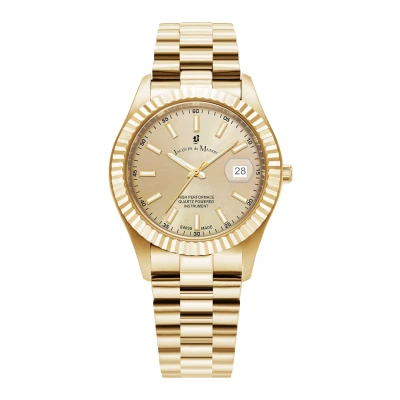 Afbeelding van Jacques du Manoir heren Inspiration horloge JWG03002 in de kleur Goud