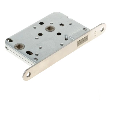Afbeelding van Atz Wc slot, 8x63, met magnetisch schoot, rvs voorplaat, doornmaat 50mm, exclusief sluitkom/sluitplaat