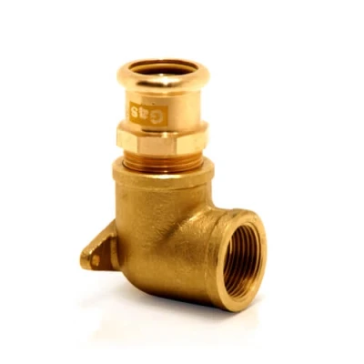 Afbeelding van VSH XPress koperen perskoppeling muurplaat 15 x 1/2 (gas) pers