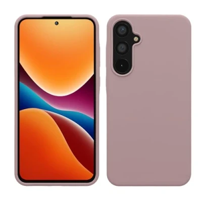 Afbeelding van kwmobile telefoonhoesje geschikt voor Samsung Galaxy A55 5G Hoesje met siliconen coating Smartphone case in licht oudroze