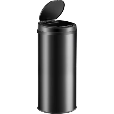 Afbeelding van Monzana Prullenbak Automatisch Rond 50L 31x78cm Display Sensor Zwart