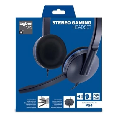 Afbeelding van Bigben Wired Stereo Gaming Headset Zwart (PS4)