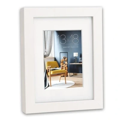 Afbeelding van ZEP Houten Fotolijst Niki Wit voor foto formaat 15x20 of 20x30 V5923W