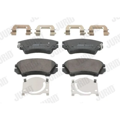 Afbeelding van Jurid 573270JC Remblokkenset White Low Dust Keramiek Met akoestische slijtagewaarschuwing OPEL: Astra J Hatchback, Insignia A Sports Tourer