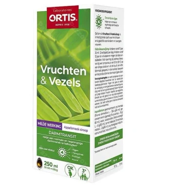 Afbeelding van Ortis Vruchten &amp; Vezels Darmtransit Milde Werking Vloeibaar 250ML
