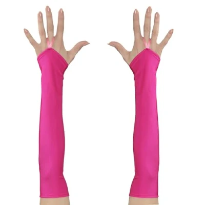 Afbeelding van Widmann Vingerloze satijnen handschoenen, kostuumaccessoires, carnaval, themafeest