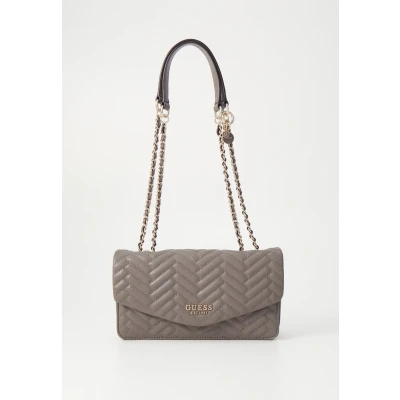 Afbeelding van Guess Anning Convertible Xbody FLAP Schoudertas, Dames, Maat: One Size, Dark taupe
