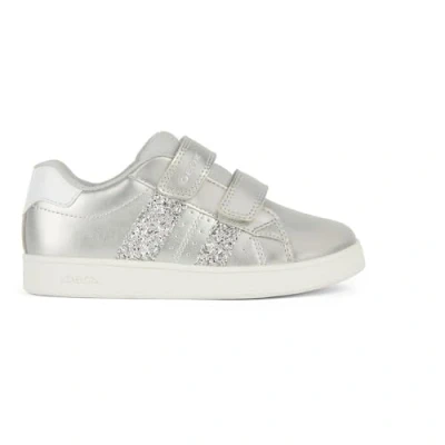Afbeelding van Geox Eclyper GIRL Sneakers laag voor kinderen, Maat: 39, Silver Imitatieleer/ textiel