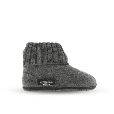 Afbeelding van Bergstein Comfy Unisex Pantoffels voor kinderen, Maat: 30, Grey Wol