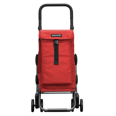 Afbeelding van Playmarket Go Up Premium Boodschappentrolley rood Trolley
