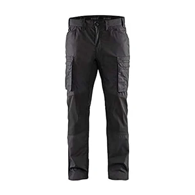 Afbeelding van Blaklader Service werkbroek met stretch 1459 1845 Donkergrijs/Zwart